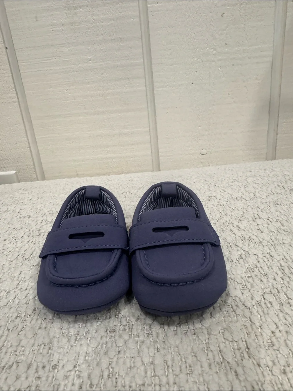 Bundles Classic Navy Baby Loafers - Soft Slip-On Walker Shoes